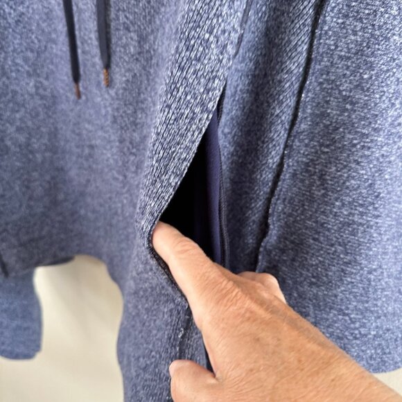 See by Chloe Blue Hooded Poncho, Small - Picture 9 of 13